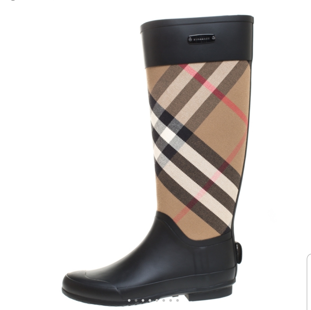 Burberry rain boots